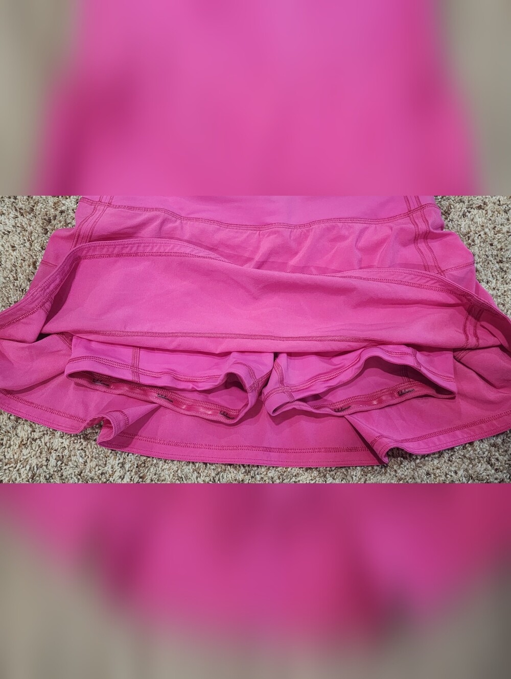 The Lululemon Pace Rival Mid-Rise Skirt Sonic Pink Sz 4 Like New - Picture 5 of 11